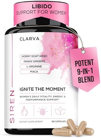 Suplemento de Libido para Mujeres - Acción Rápida con Hierba de Cabra y Maca para Ánimo, Pasión e Intimidad - Equilibrio Hormonal Femenino - 60 - imagen 1