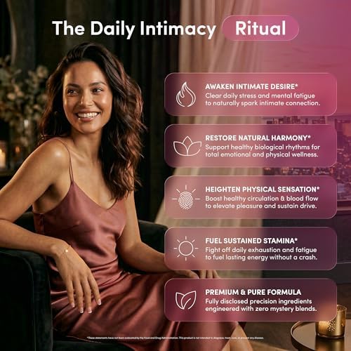 Suplemento de Libido para Mujeres - Acción Rápida con Hierba de Cabra y Maca para Ánimo, Pasión e Intimidad - Equilibrio Hormonal Femenino - 60 - imagen 4