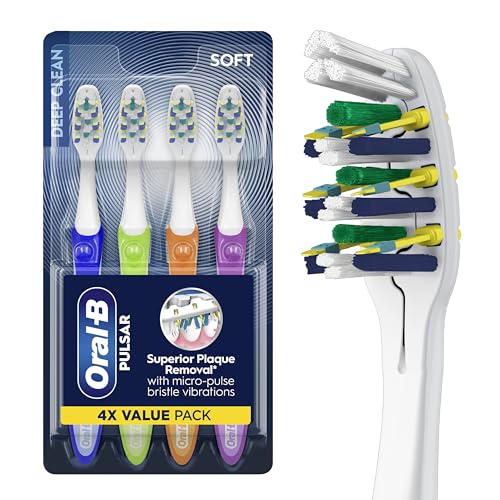 Cepillo de Dientes Oral-B Pulsar, Removedor de Placa Vibrante, 4 Piezas, Suave, con Batería - imagen 5