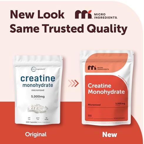 Creatina Monohidratada 5,000mg, 500 Cápsulas | Pastillas de Creatina Pura – Micronizada y Sin Sabor, Fácil Absorción | Keto, No GMO - imagen 2