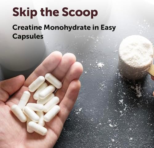 Creatina Monohidratada 5,000mg, 500 Cápsulas | Pastillas de Creatina Pura – Micronizada y Sin Sabor, Fácil Absorción | Keto, No GMO - imagen 5