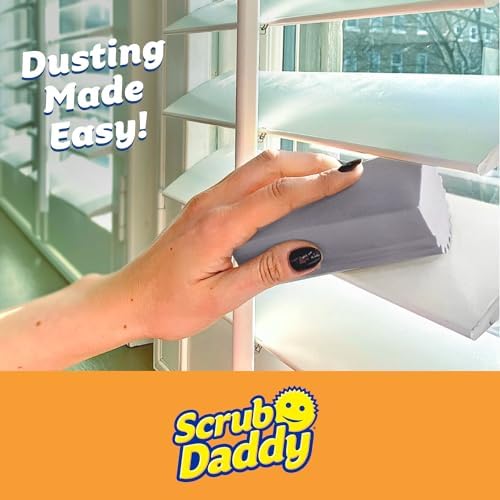 Esponjas de Limpieza Scrub Daddy Damp Duster (8 Piezas) - Eliminador de Polvo para el Hogar - Limpiador Reutilizable para Ventilaciones, Barandales y - imagen 2