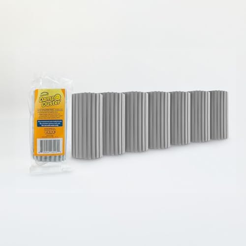 Esponjas de Limpieza Scrub Daddy Damp Duster (8 Piezas) - Eliminador de Polvo para el Hogar - Limpiador Reutilizable para Ventilaciones, Barandales y - imagen 6