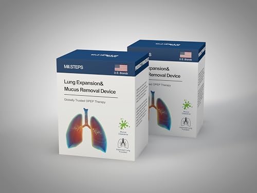 Dispositivo de Ejercicio Respiratorio MILLSTEPS para Pulmones, Válvula Flutter, Ejercitador Espiratorio - Limpia Mucosidad de las Vías Respiratorias - imagen 6
