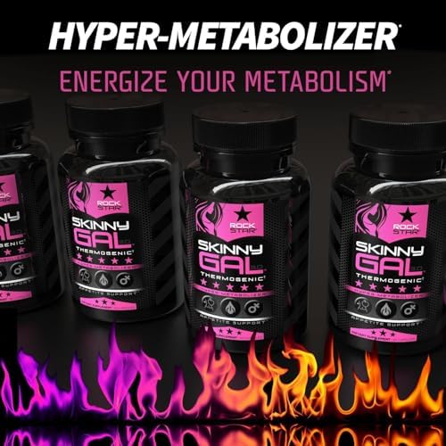 Píldoras para Bajar de Peso para Mujeres – Rockstar Skinny Gal Termogénico, Supresor de Apetito Rápido y Acelerador del Metabolismo, Máxima Potencia, - imagen 8