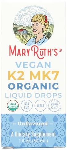 Gotas Líquidas de Vitamina K2 MK7 Orgánica USDA de MaryRuth para Adultos y Niños | Derivadas de Natto | Menaquinona-7 | Vitamina K2 Vegana para la - imagen 4