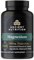 Suplemento de Magnesio de Ancient Nutrition, 300mg con Vitamina D para Soporte Inmunológico, Hierbas Adaptogénicas, Activado por Enzimas, Paleo y - imagen 1