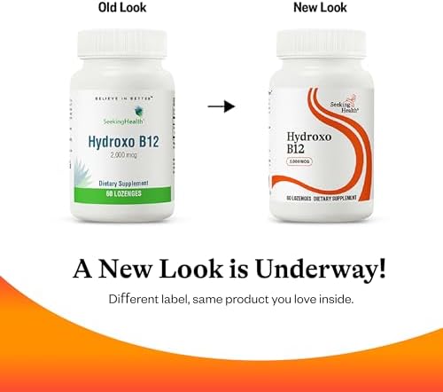Seeking Health Hydroxo B12 - Suplemento de Vitamina B para Energía - Con Folato para Mantenimiento de Niveles de Homocisteína - 2000 mcg, 60 Tabletas - imagen 7