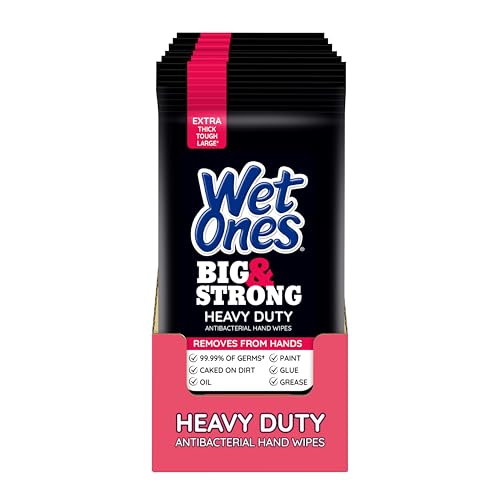 Toallitas Antibacteriales Wet Ones Big & Strong, Aroma Fresco, Paquete de 28 (6 Piezas) - Toallitas de Limpieza Resistentes - imagen 5