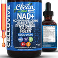 Suplemento Líquido de NAD Liposomal y Resveratrol para Mujeres con Taurina, Fisetina, Semilla de Uva y Más - CelluVive de Clean Nutra 4oz - imagen 1