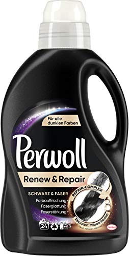 Detergente Líquido Perwoll - Renueva y Repara para Ropa Negra y Oscura - 24 Lavados (1.4L) - imagen 2