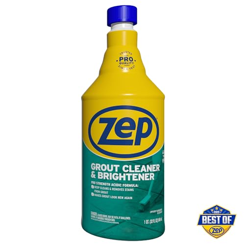 Limpiador y Aclarador de Juntas Zep con Cepillo de Mano - 32 oz (Caja de 2) - Fórmula de Limpieza Profunda que Elimina Manchas Antiguas de Juntas - imagen 2