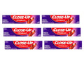 Pasta Dental Close-Up Gel Rojo Refrescante, Fluoruro Anticaries, Canela, 6 Onzas (Paquete de 6) - imagen 1