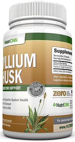 Cápsulas de Psyllium NutriONN - 1450mg por Porción - 240 Cápsulas - Doble Fuerza - Suplemento de Fibra Psyllium Premium - Ideal para Digestión y - imagen 7