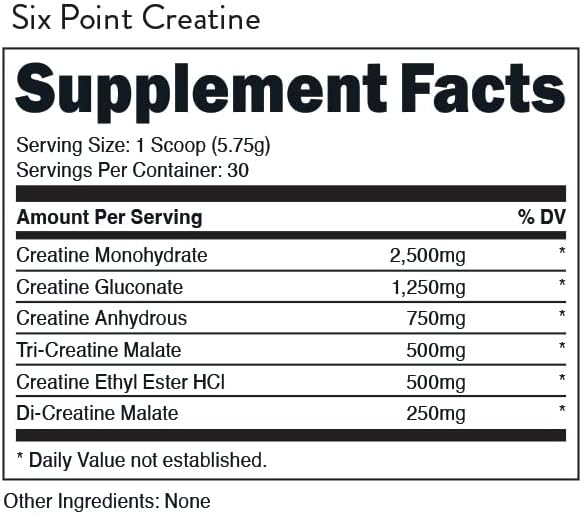 Bucked Up Six Point Creatine™ - Seis Tipos de Creatina para Hombres y Mujeres - imagen 6