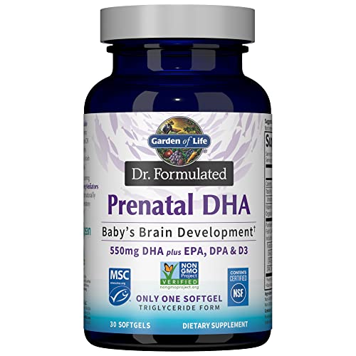 Garden of Life DHA Prenatal de Pescado - 500mg DHA & DPA en Triglicéridos, 100% DV Vitamina D3, Omega 3 Libre de Mercurio, 30 Cápsulas Blandas - imagen 5