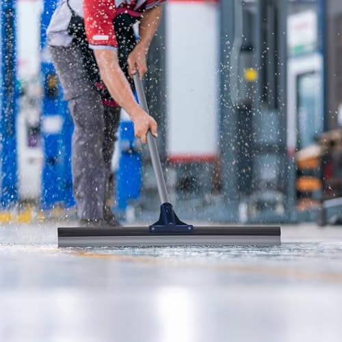 Squeegee de Piso DSV Estándar para Concreto, 30 con Mango de 51.5, Squeegee Pesado para Piso de Azulejo, Ideal para Garage, Terraza, Baño y Ventanas - imagen 2