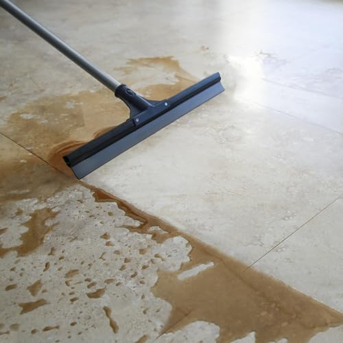 Squeegee de Piso DSV Estándar para Concreto, 30 con Mango de 51.5, Squeegee Pesado para Piso de Azulejo, Ideal para Garage, Terraza, Baño y Ventanas - imagen 3