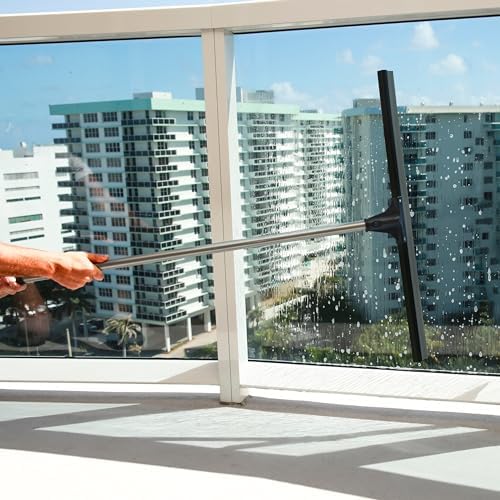 Squeegee de Piso DSV Estándar para Concreto, 30 con Mango de 51.5, Squeegee Pesado para Piso de Azulejo, Ideal para Garage, Terraza, Baño y Ventanas - imagen 4