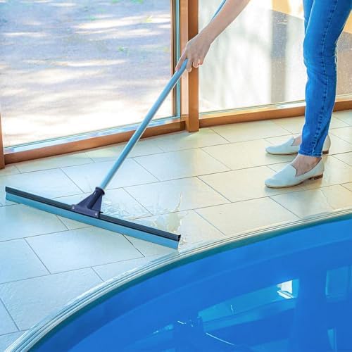 Squeegee de Piso DSV Estándar para Concreto, 30 con Mango de 51.5, Squeegee Pesado para Piso de Azulejo, Ideal para Garage, Terraza, Baño y Ventanas - imagen 5
