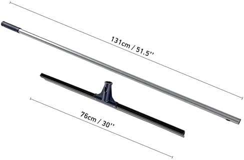 Squeegee de Piso DSV Estándar para Concreto, 30 con Mango de 51.5, Squeegee Pesado para Piso de Azulejo, Ideal para Garage, Terraza, Baño y Ventanas - imagen 6