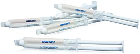Gishy Goo! Reemplazos de Cera Dental para Ortodoncia. Alivio del Dolor, Sabor Chicle y Colores de Dientes Discretos, Kit de Jeringa para 1 Paciente - imagen 3