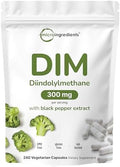 Suplemento Activo DIM, 300mg, 240 Cápsulas Veganas (Suministro de 8 Meses), Fórmula 2 en 1, Metabolismo de Estrógenos, Suplemento Premium DIM-Plus - imagen 1