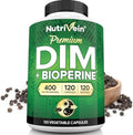 Suplemento Premium DIM Nutrivein 400 mg Diario - 120 Porciones (120 Cápsulas): Diindolilmetano para Hombres y Mujeres - Con Bioperina - Suplemento de - imagen 1