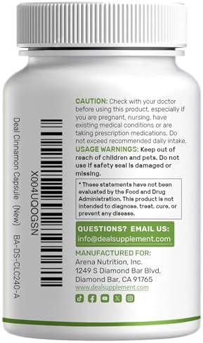 Canela de Ceilán con Cromo 1000mcg, 240 Cápsulas | Extracto de Corteza Interna Activa, Fuente Verdadera de Sri Lanka | Suplementos Naturales de Canela - imagen 2
