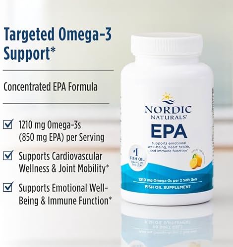 Nordic Naturals EPA Limón - 60 Geles Blandos - 1210 mg Omega-3 - Fórmula de EPA Alta Intensidad para Ánimo Positivo, Salud Cardiaca e Inmunidad - imagen 4