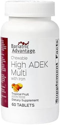 Multivitaminas Masticables Bariatric Advantage Alta Potencia ADEK con Hierro - Pacientes Bariátricos - Frutas Tropicales - 60 Tabletas - imagen 1