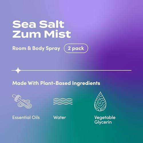 Indigo Wild Zum Mist Spray para Cuerpo y Habitación - Aromaterapia con Aceites Esenciales - Fragancia de Sal Marina - 4 fl oz (Paquete de 2) - imagen 2