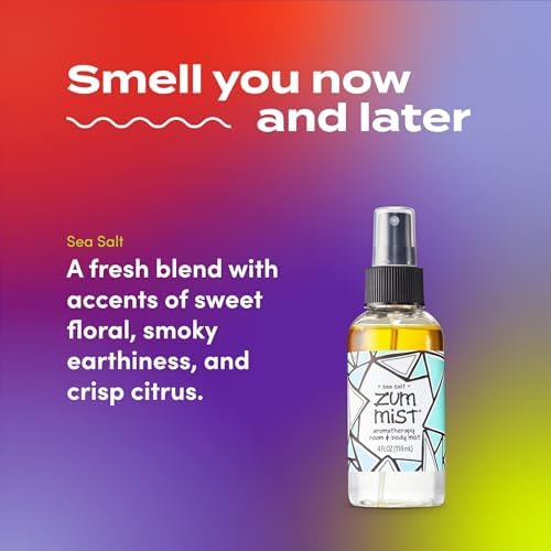Indigo Wild Zum Mist Spray para Cuerpo y Habitación - Aromaterapia con Aceites Esenciales - Fragancia de Sal Marina - 4 fl oz (Paquete de 2) - imagen 3