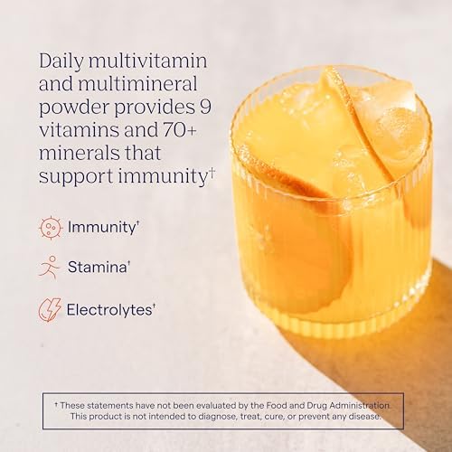 Trace Minerals Electrolyte Stamina Power Pak 30 Paquetes de Polvo Efervescente de Hidratación Sabor Naranja con 18 Vitaminas para Reposición Diaria - imagen 2