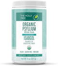 Polvo de Cáscara de Psyllium Orgánico THE HOLLY TREE 8 oz - Isabgol de India - Fibra de Psyllium para Salud Digestiva - Sin Gluten, USDA Orgánico, - imagen 1