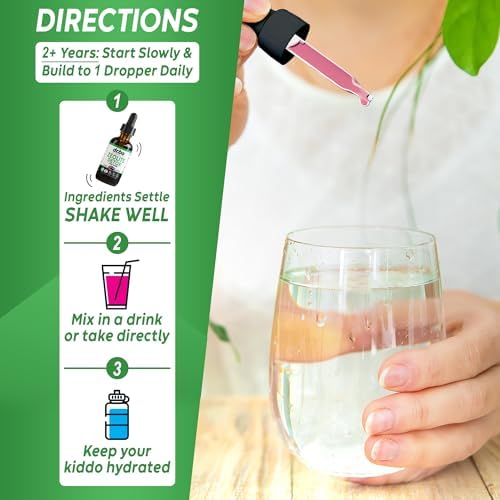 Gotas Líquidas de Detox Zeolite para Niños - Clinoptilolita Avanzada con Vitaminas B12 y D - Suplemento de Limpieza Suave para el Cuerpo 2oz - imagen 5