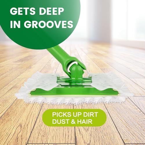 Paños Secos NXPPYY 100ct para Mopa Swiffer, Recargas de Microfibra Pesada, Captura Polvo y Pelo de Mascotas, para Pisos de Madera y Limpieza - imagen 4