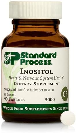 Inositol Standard Process - Apoya el Sistema Nervioso, Metabolismo de Lípidos y Salud Cardiovascular - Vegetariano, Sin Gluten, Sin Lácteos y Sin - imagen 1