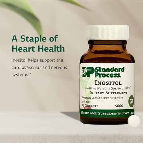 Inositol Standard Process - Apoya el Sistema Nervioso, Metabolismo de Lípidos y Salud Cardiovascular - Vegetariano, Sin Gluten, Sin Lácteos y Sin - imagen 3