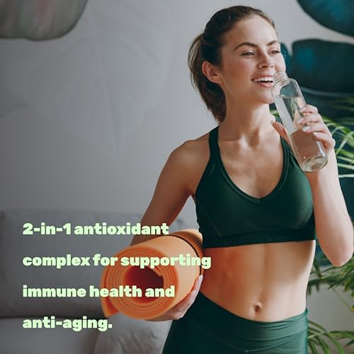 Suplemento de Glutatión 1,000mg por Porción, 98% Pureza | Más Vitamina C 500mg, Forma Activa Reducida (GSH) | Antioxidante Intracelular – Apoya la - imagen 6