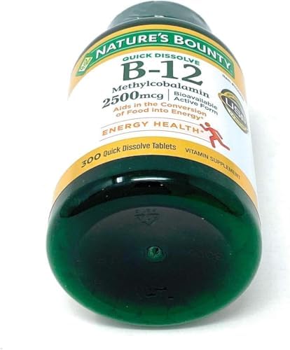 Vitaminas B-12 de Nature's Bounty 2500 mcg, 300 Tabletas de Disolución Rápida - imagen 4