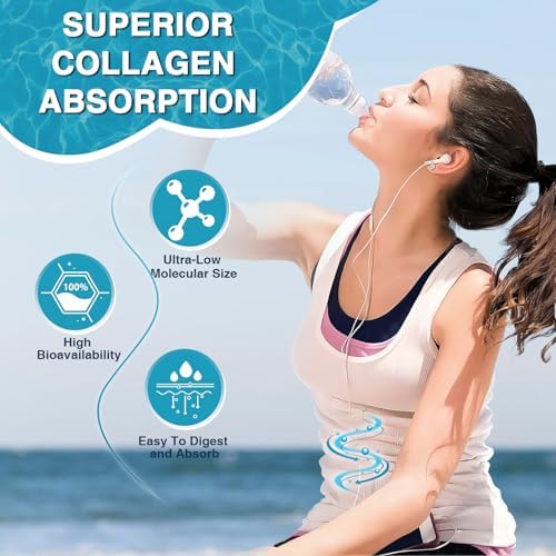 Polvo de Péptidos de Colágeno Marino DRFOSTER para Soporte Articular, Colágeno Hidrolizado Tipo I y III con MSM, GC, Ácido Hialurónico y Vitamina C - imagen 6