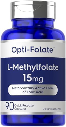 Carlyle L Methylfolato 15mg | 90 Cápsulas | Máxima Potencia | Optimizado y Activado | Sin OGM, Libre de Gluten | Methyl Folate, 5-MTHF | por - imagen 1