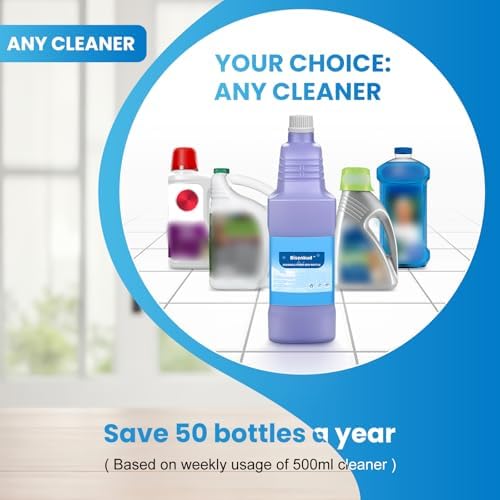 Botella Refillable Bisenkud para Mop Swiffer® Wet Jet™ - 1250ml / 42.3 FL OZ - Botella de Solución HDPE a Prueba de Fugas, Vacía, No para Mop - imagen 3
