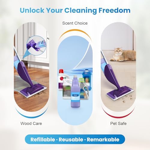 Botella Refillable Bisenkud para Mop Swiffer® Wet Jet™ - 1250ml / 42.3 FL OZ - Botella de Solución HDPE a Prueba de Fugas, Vacía, No para Mop - imagen 7
