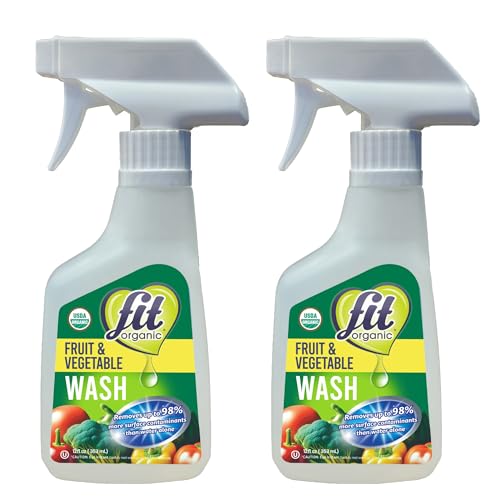 FIT Spray Limpiador Orgánico para Frutas y Verduras – Certificado USDA Orgánico y Kosher – Elimina Contaminantes Superficiales – Seguro para Familias - imagen 6