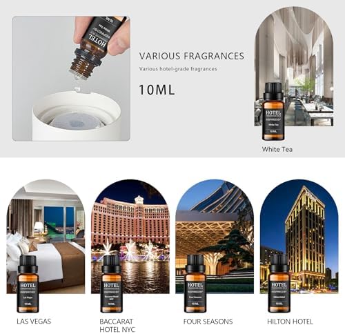 Set de Regalo de Aceites Esenciales Difusores Hotel Collection, Aromas de Hotel para el Hogar, Alivio del Estrés, My Way, The Beach Villas y Otros - imagen 2