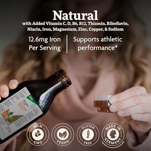 Floradix Fórmula Líquida de Minerales y Vitaminas con Hierro para Deportistas - Nutrición Diaria y Energía - Vegano y No Transgénico - 8.5 fl oz - imagen 3