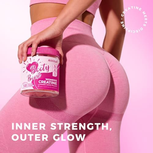 Gomitas AiVital™ de Creatina para Mujeres, 5000mg de Creatina Monohidratada + 2000mg de Colágeno + 1000mg de BCAA, Sin Azúcar, 30 Porciones, 120 - imagen 7