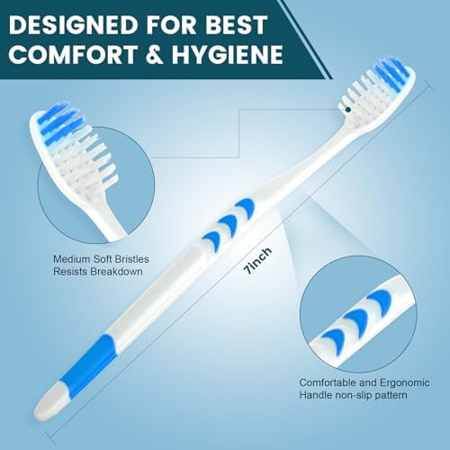 Paquete de 150 Cepillos de Dientes Desechables Navona, Suaves y Ergonomicos, Envuelto Individualmente, Ideal para Adultos, Niños, Viajes y Donaciones - imagen 3